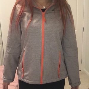 Mountain Warehouse - grey&orange fleece